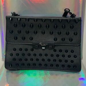 Foley + Corinna Black Studded Shoulder Bag